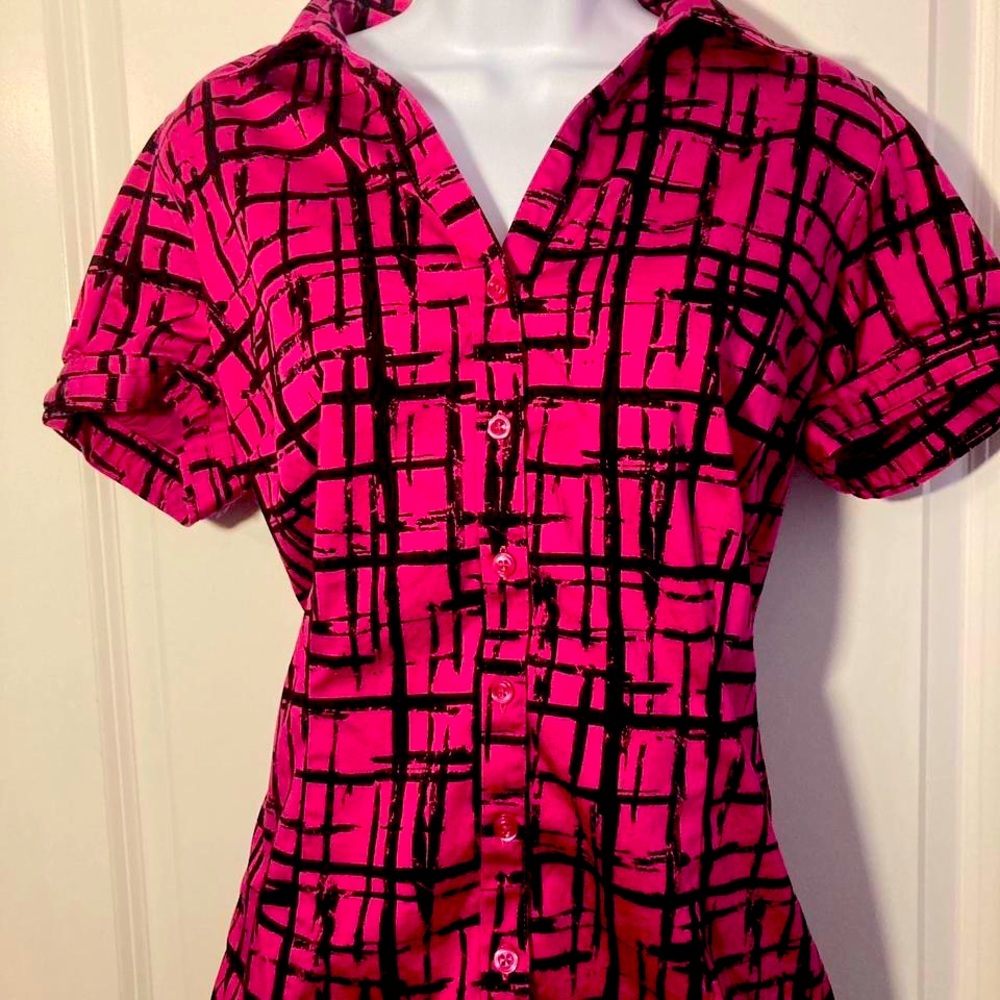 Vintage Hot pink emo blouse Shirt